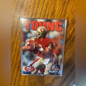 Skybox 1992 Steve Young Encased Football Card